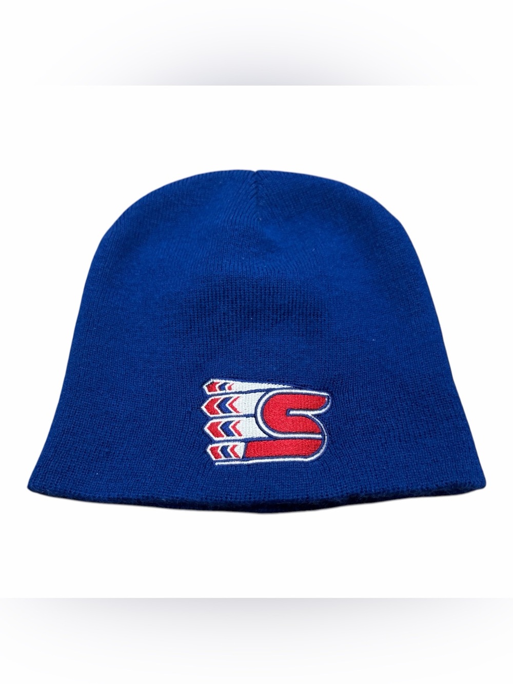 Spokane Chiefs WHL Hockey Winter Fan Hat Ski Hike Beanie Cap, Blue, One Size
